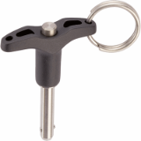 EH 4211. - Quick Release Pin with T-Handle single acting - according to NAS / MS17985