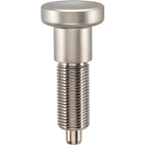 EH 22120. - Index Plungers without hexagon collar and locking, stainless steel