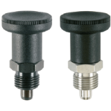 EH 22120. - Index Plungers with hexagon collar, short / with locking