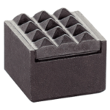 EH 22620. - Grippers square with hard metal insert, ribbed
