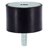 EH 25150. - Rubber Metal Buffers / with female thread and screw
