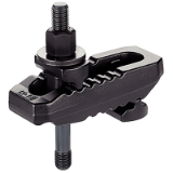 EH 23185. Clamps, slotted, with adjustable counter piece, with stud