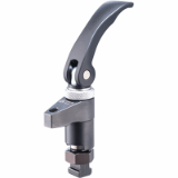 EH 23310. - Down-Thrust Clamps, swivelling, size 25, with eccentric quick clamp, adjustable